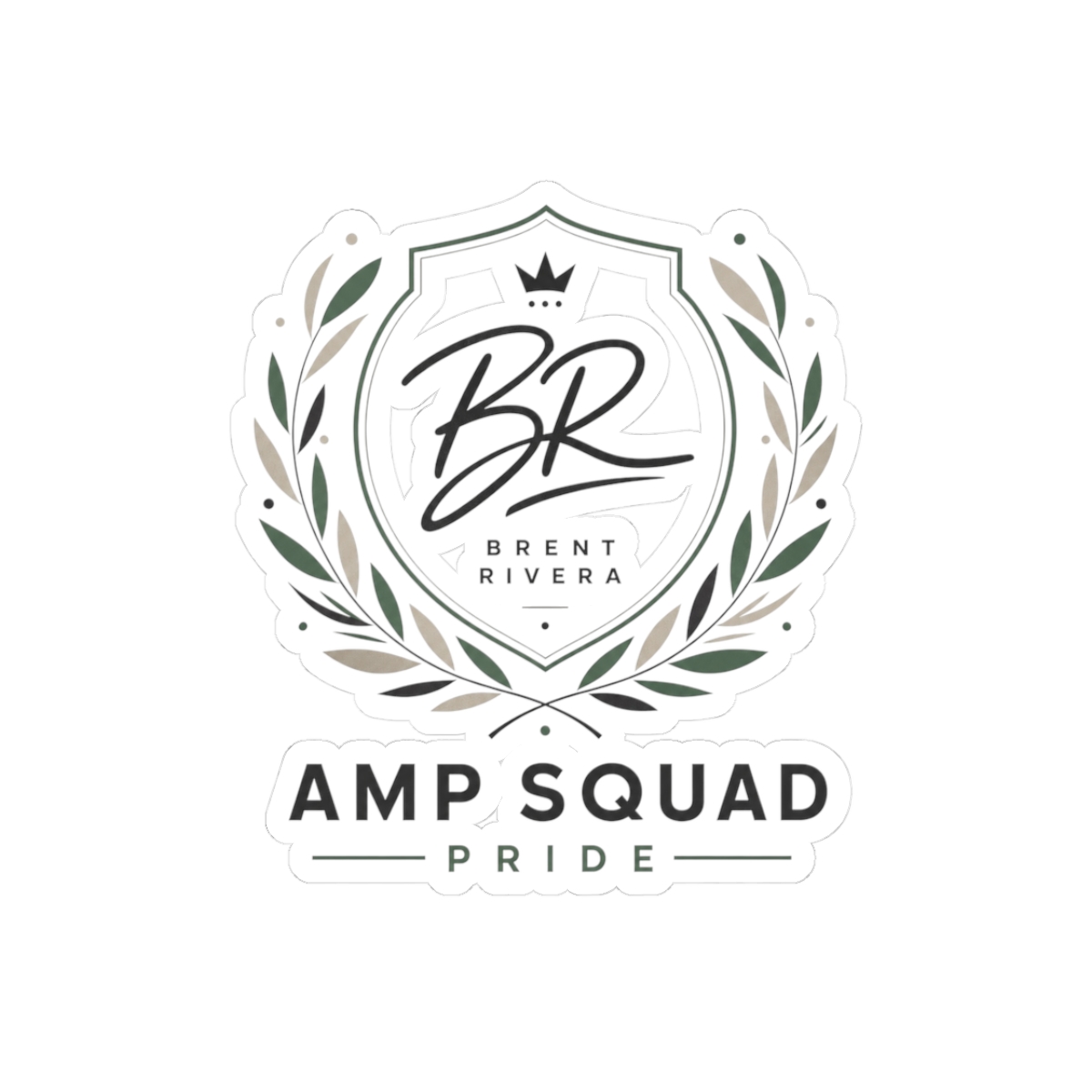Brent Rivera "Amp Squad Pride" Sticker - alternate angle 1, merchandise