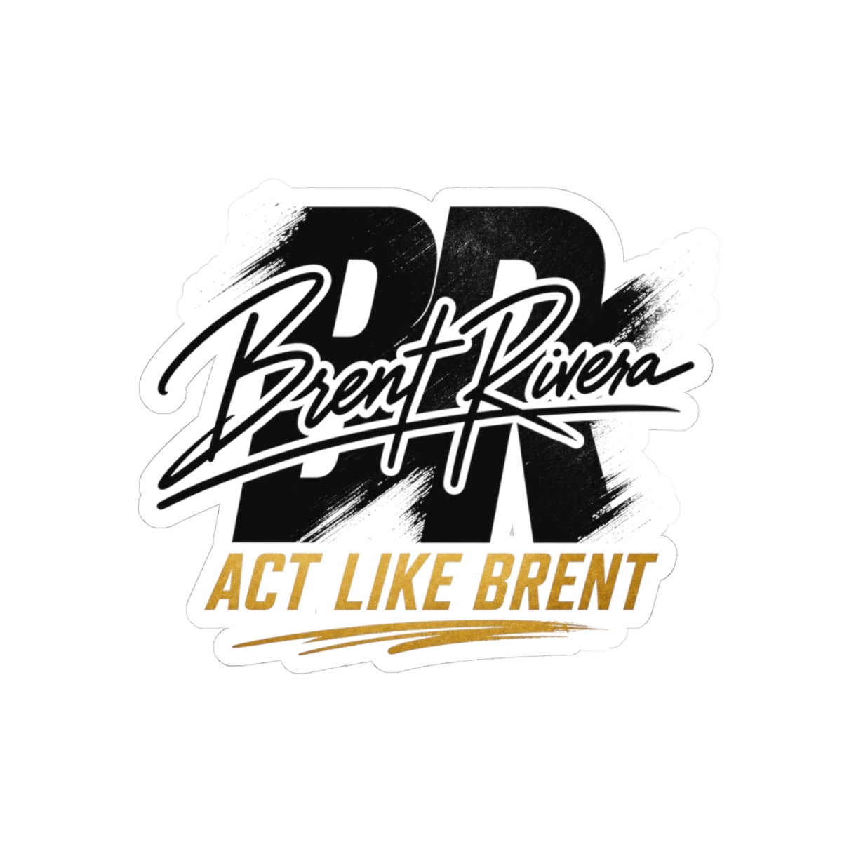 Brent Rivera "Act Like Brent" Sticker - alternate angle 2, merchandise
