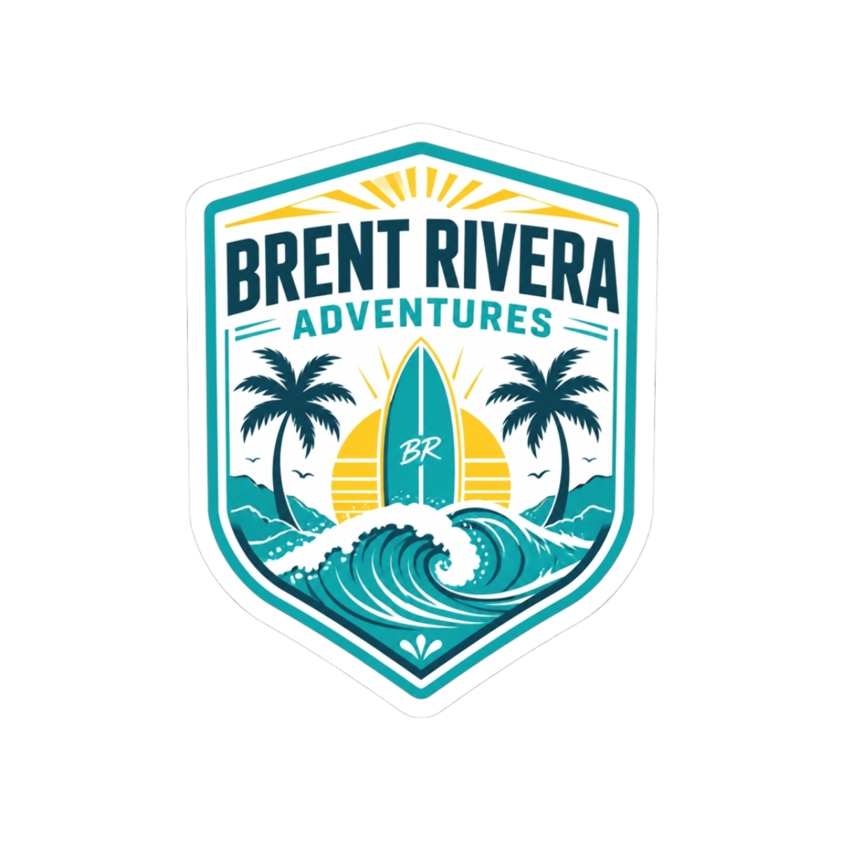 Brent Rivera "Brent Rivera Adventures" Sticker - alternate angle 1, merchandise