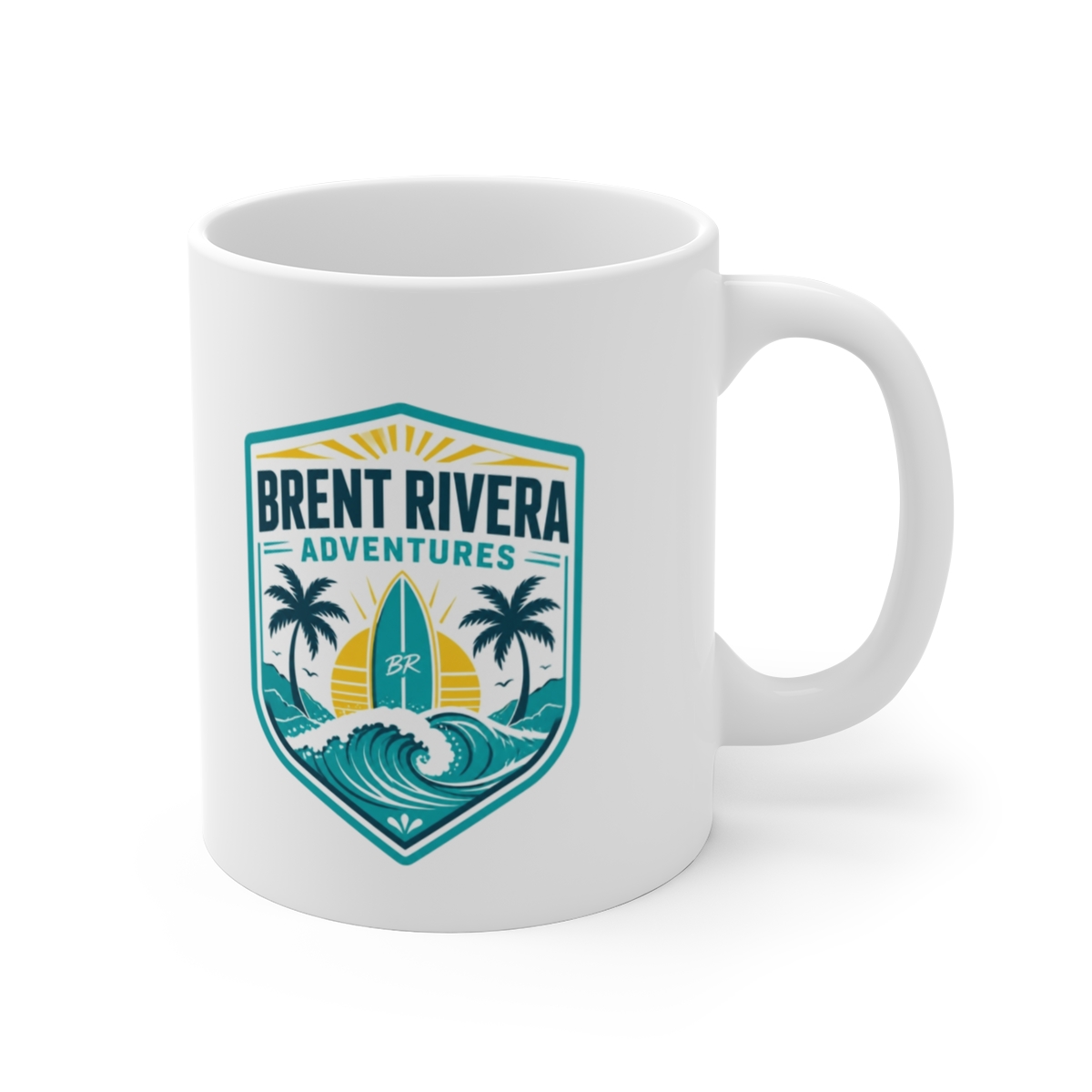 Brent Rivera "Brent Rivera Adventures" White Mug