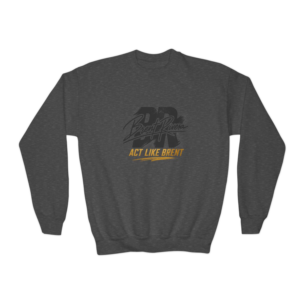 Brent Rivera "Act Like Brent" Kids Crewneck - alternate angle 2, merchandise