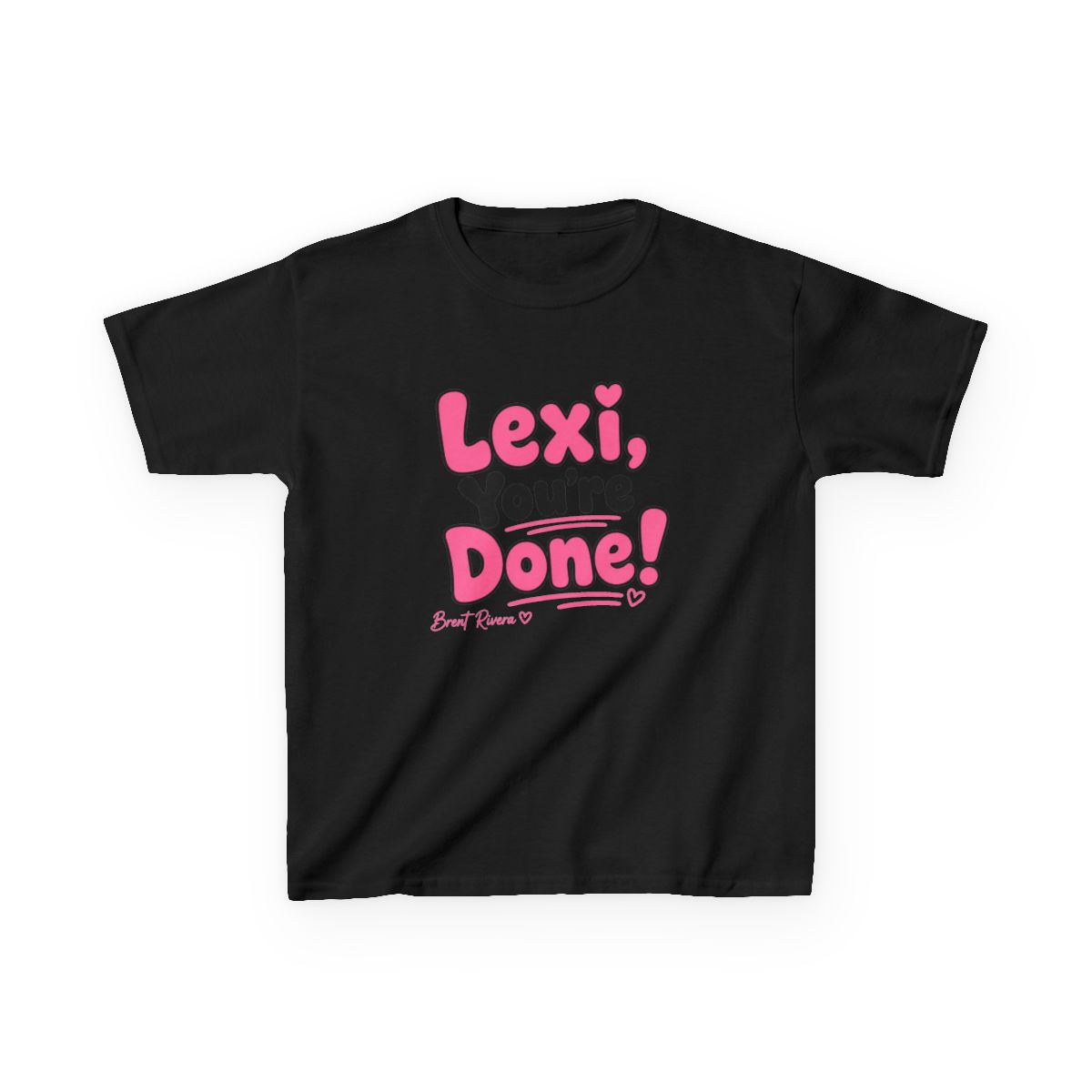 Brent Rivera "Lexi, You" Unisex Kids Tee - alternate angle 2, merchandise